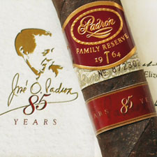 Padrón No. 85 will come 10 to the box, five atop of five, with a suggested retail price of $20 per cigar.